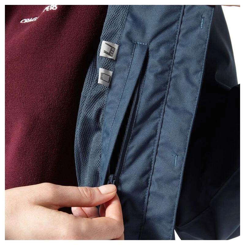 Craghoppers Womens Aird Waterproof Jacket Loch Blue Sportpursuit.c