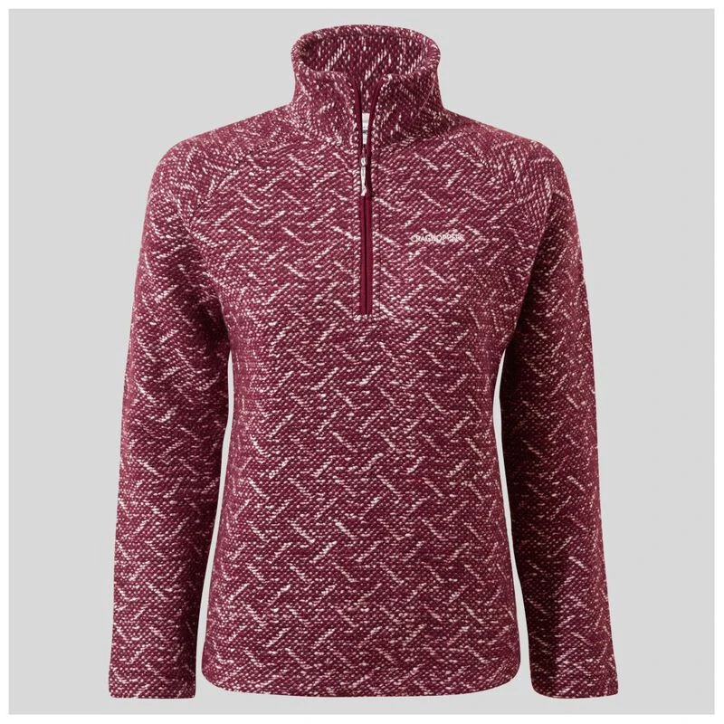 Craghoppers Womens Talladale Half Zip Jacket Morello Sportpursuit