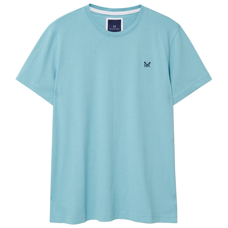 Crew Clothing Co. Mens Round Neck T-Shirt (Maine Blue) | Sportpursuit.