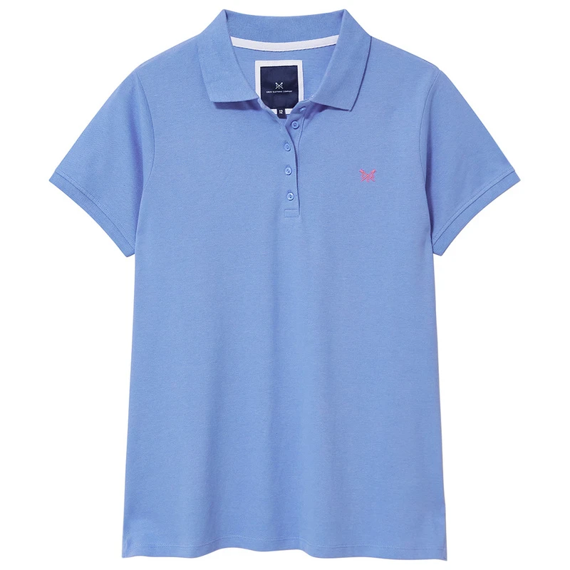Crew Clothing Co. Womens Exmouth Polo Shirt Blue Sportpursuit