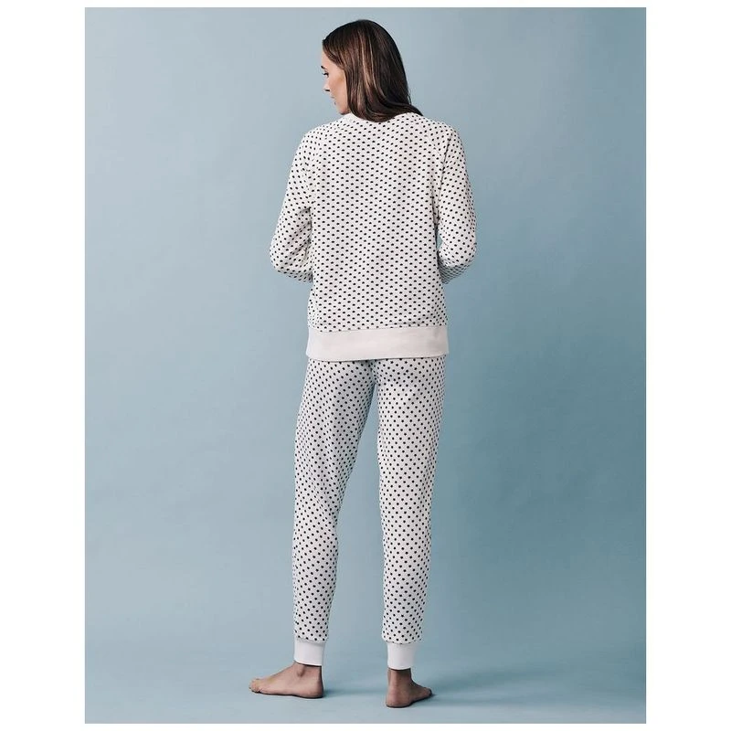 Crew Clothing Co. Womens Star Pyjama Bottoms White Navy Sportpursu