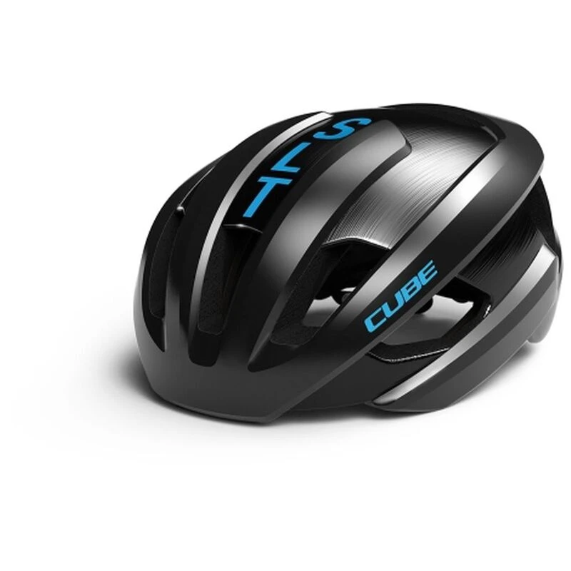 Cube Heron Slt Road Helmet Black Blue Sportpursuit