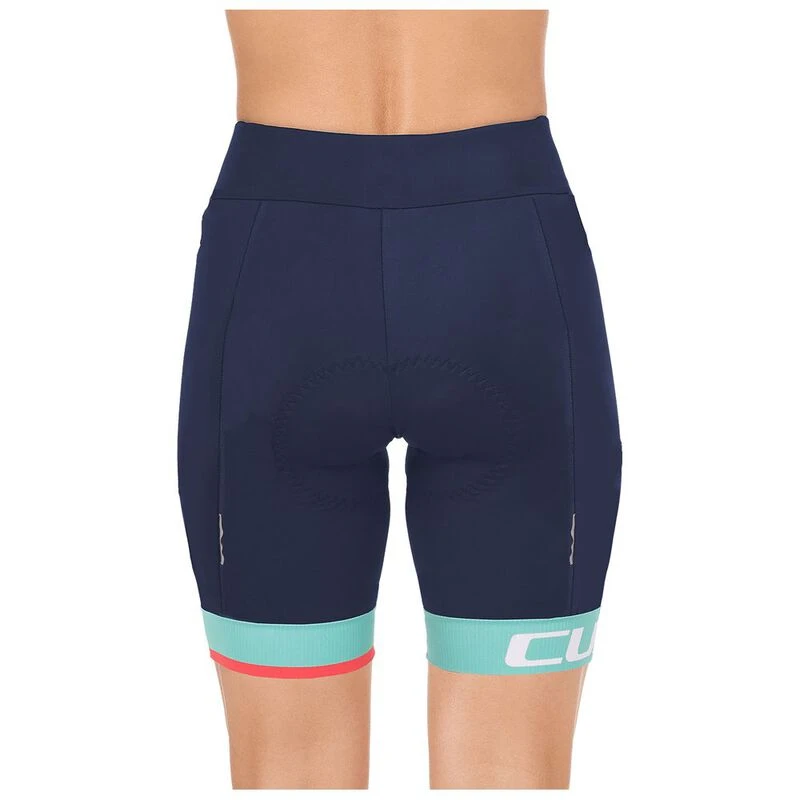 Cube Womens Teamline Cycling Shorts Blue Mint Sportpursuit