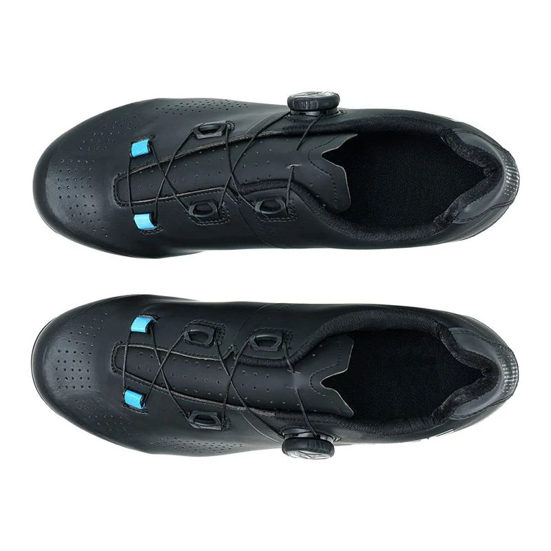 Cube Mens MTB Peak Pro Cycling Shoes Black Blue Sportpursuit