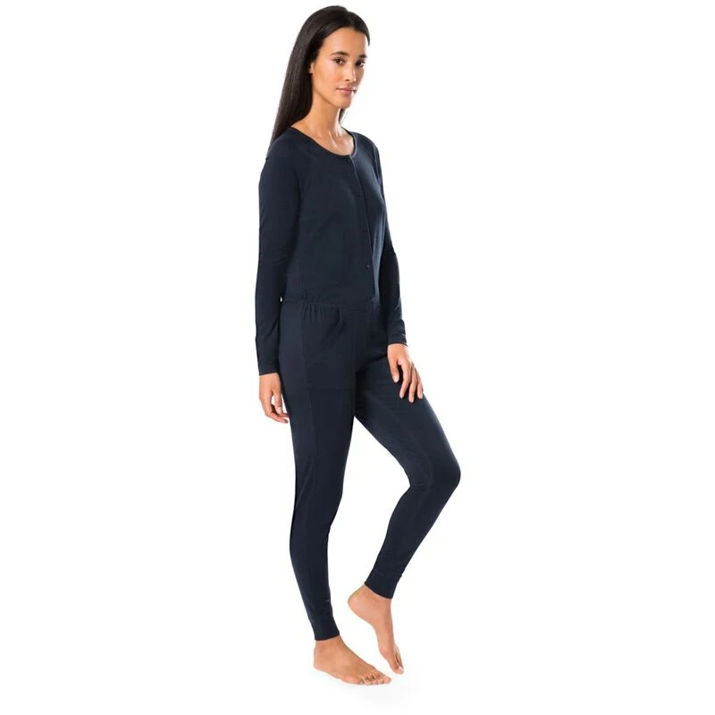 Dagsmejan Womens Stay Warm Sleep Jumpsuit Winter Night Melange Spo