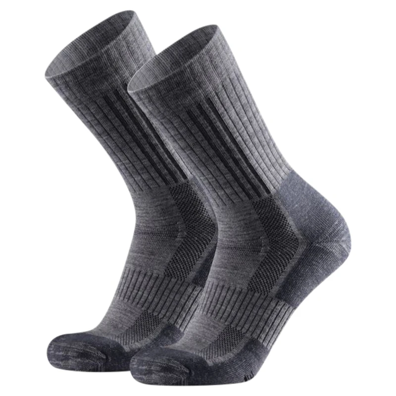 Danish Endurance Hiking Premium Merino Blend 2 Pack Socks (Light Grey)