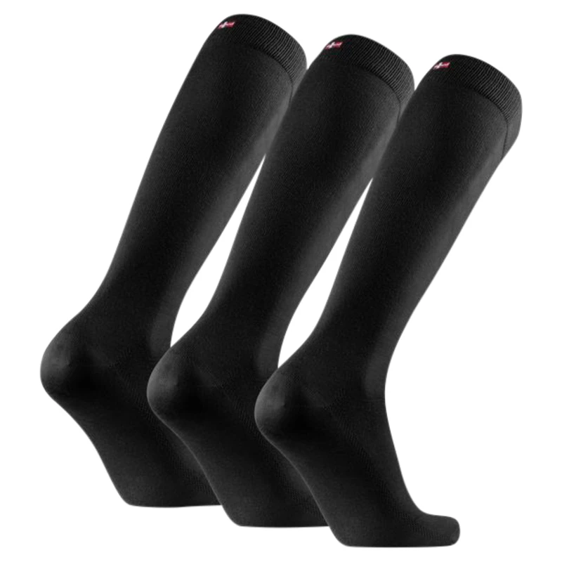 Danish Endurance KneeHigh Bamboo Blend 3 Pack Socks (Black) Sportpu
