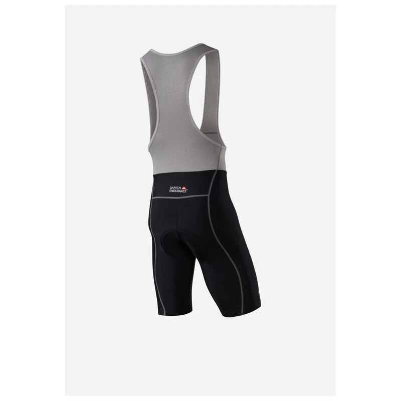 Danish Endurance Mens Cycling Bib Shorts Black Grey Sportpursuit.c