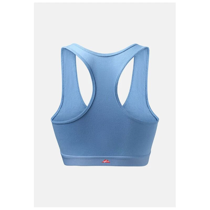 Danish Endurance Womens Organic Sports Bra (Light blue) Sportpursuit