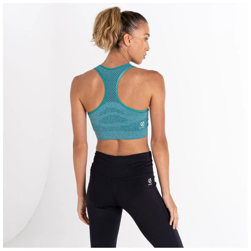 Dare2B Womens Dont Sweat It Sports Bra (FortuneGreen) Sportpursuit.c