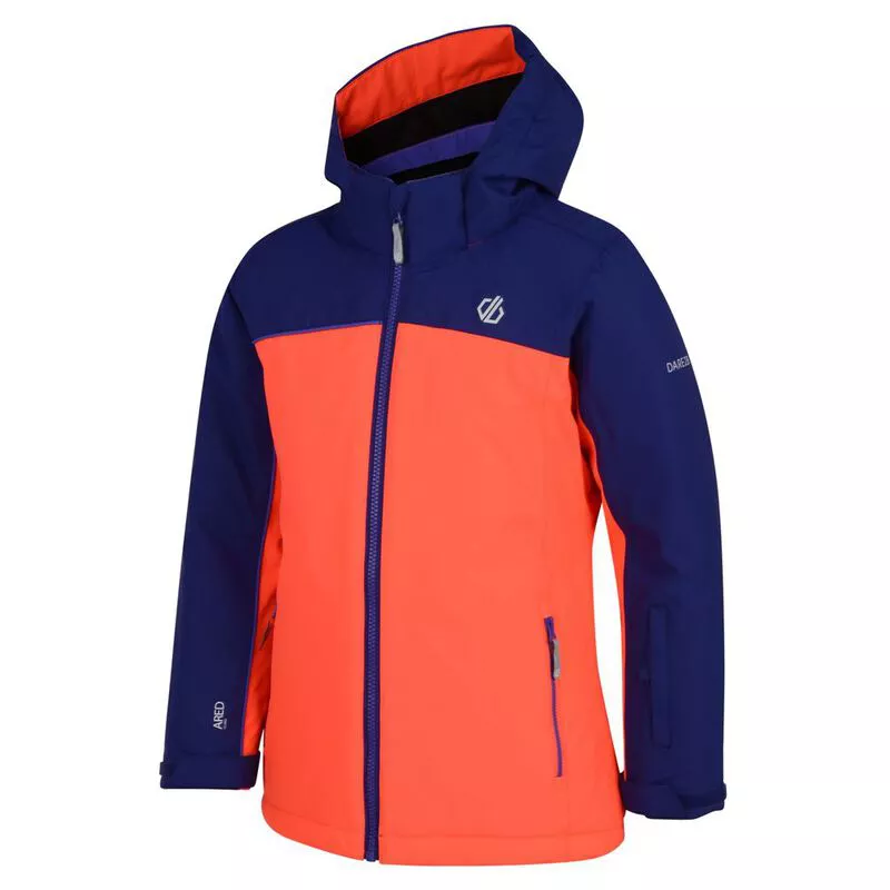 Dare2B Kids Legit Jacket (Fiery Coral/Spectrum Blue) Sportpursuit.co
