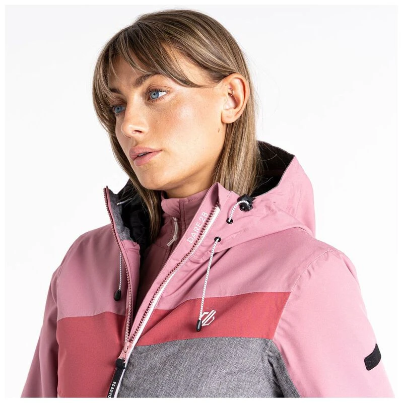 Dare2b Womens Ice Gleam III Jacket (Mesa Rose/Earth Red) Sportpursui