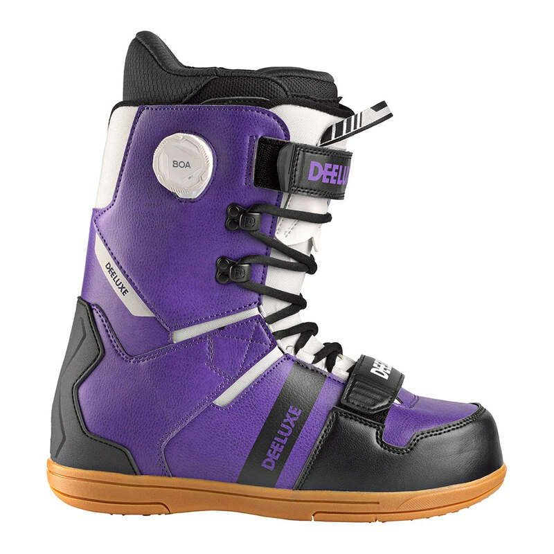 Purple snowboard boots top