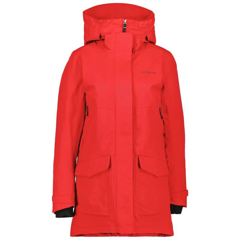 Didriksons Womens Frida Waterproof Parka (Pomme Red) | Sportpursuit.co