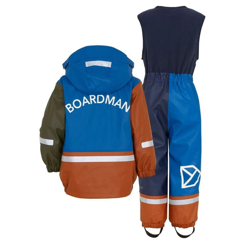 Didriksons Kids Boardman Rain Set Classic Blue Sportpursuit