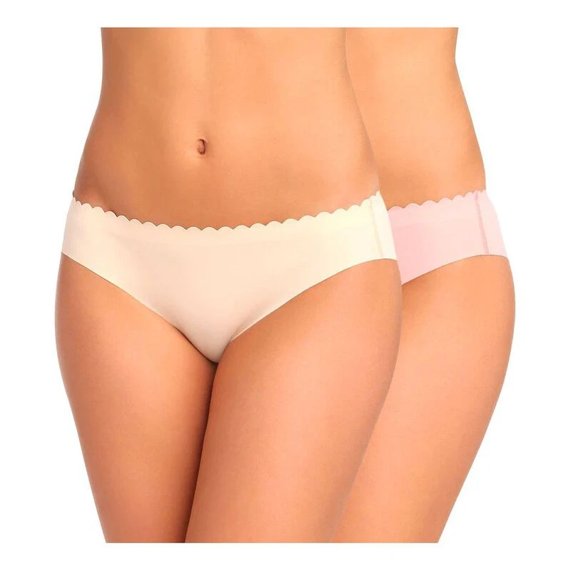 Dim Sous vetements Invisible Panties Femme Rose Beige privatesport