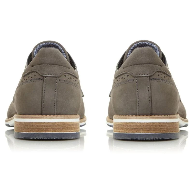 Dune London Mens Brampton Gibson Shoes Grey Sportpursuit