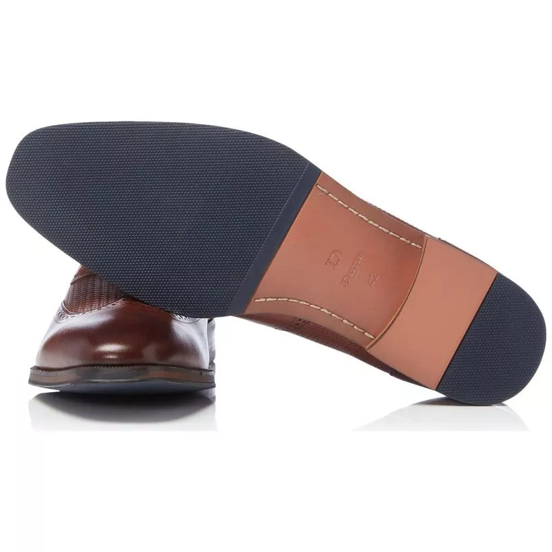 Dune Mens Sages Wingtip Brogues Tan Sportpursuit