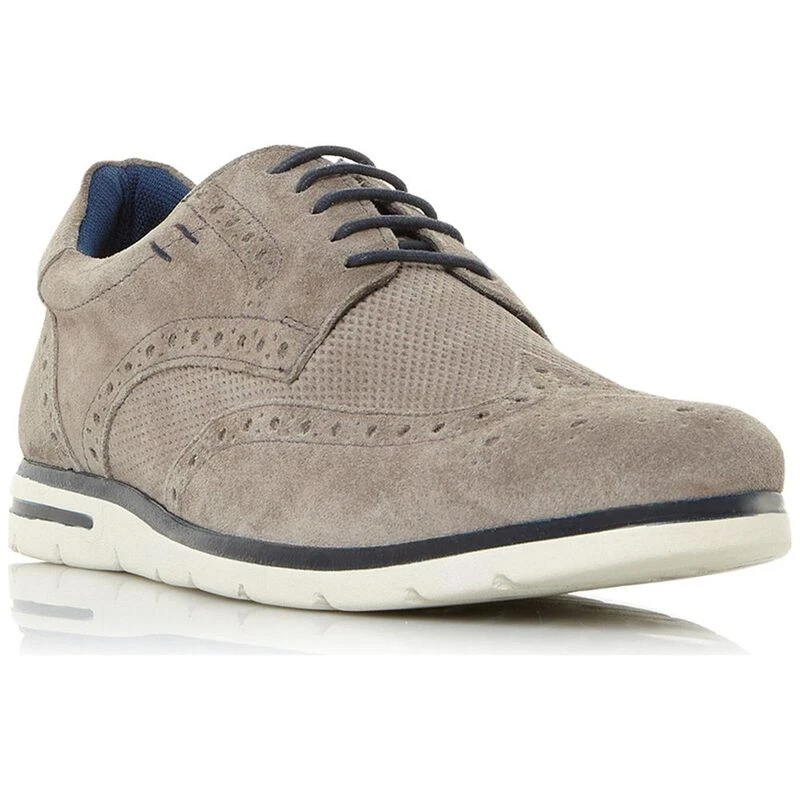 Dune Mens Barry Lace Up Brogues Grey Sportpursuit