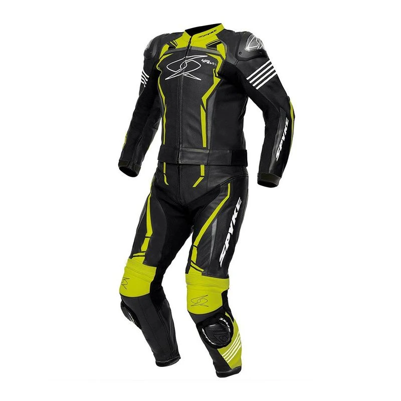 Spyke Mens Assen Sport 2.0 Coverall Black White Fluo Yellow Sportp