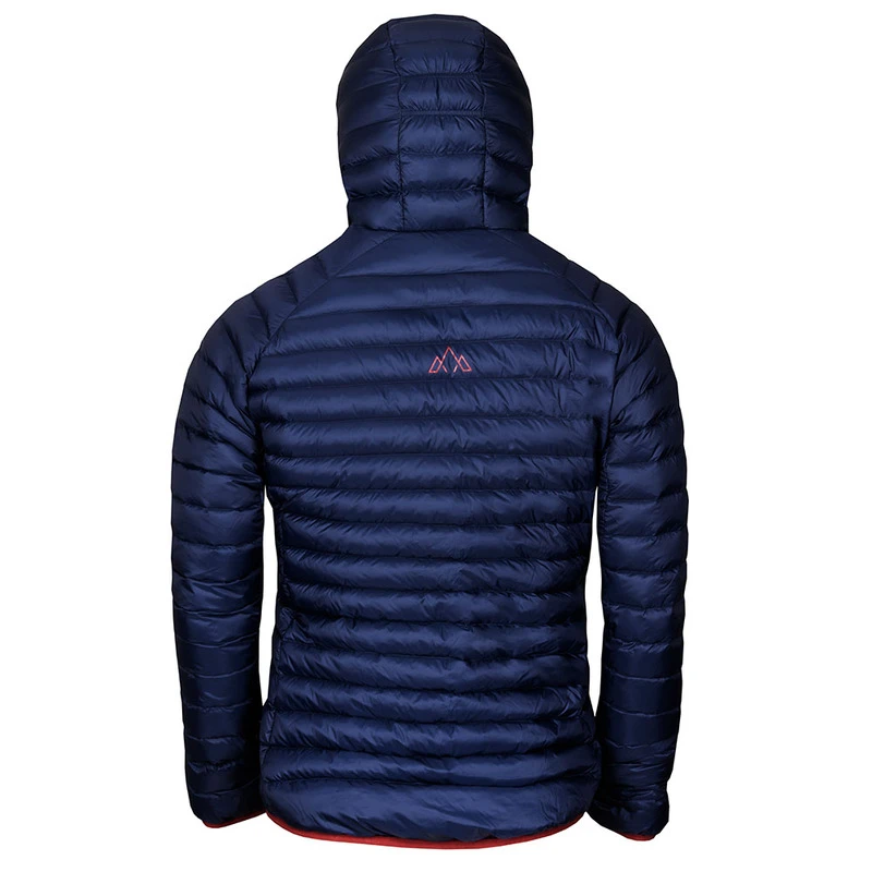 Fjern Mens Recycled Aktiv Down Hooded Jacket (Navy/Rust) | Sportpursui