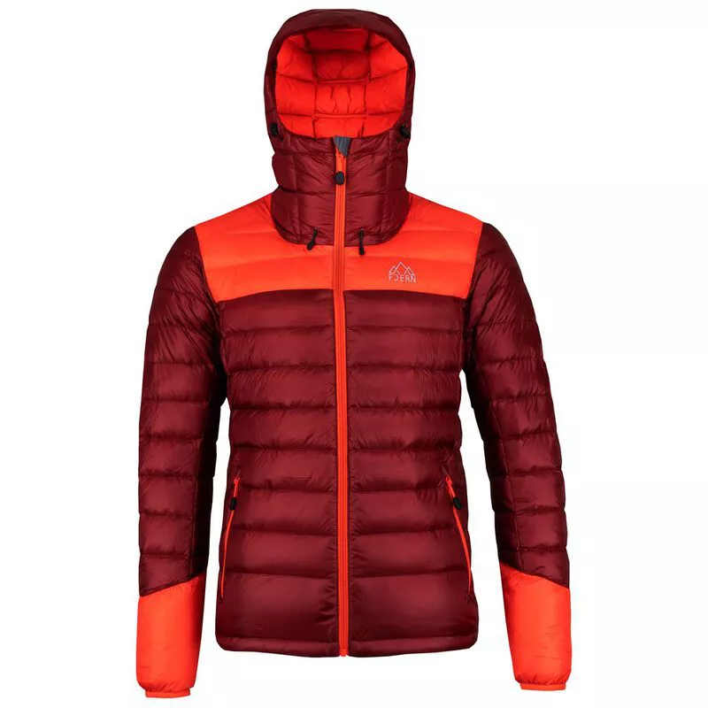 Fjern Mens Arktis II Down Hooded Jacket (Rust/Orange) | Sportpursuit.c
