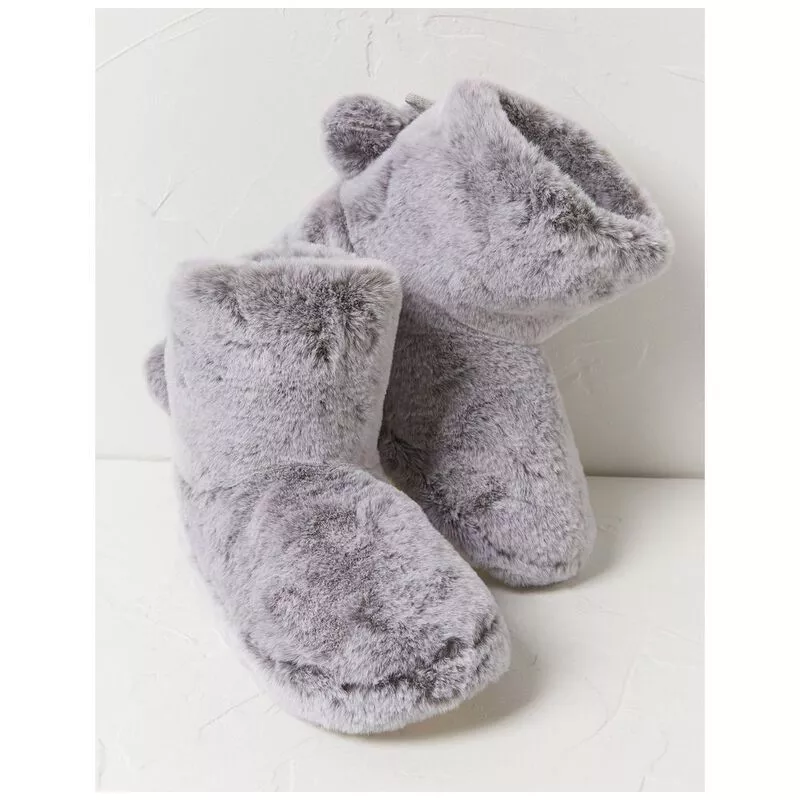 Fat Face Womens Freya Slipper Boots Grey Sportpursuit