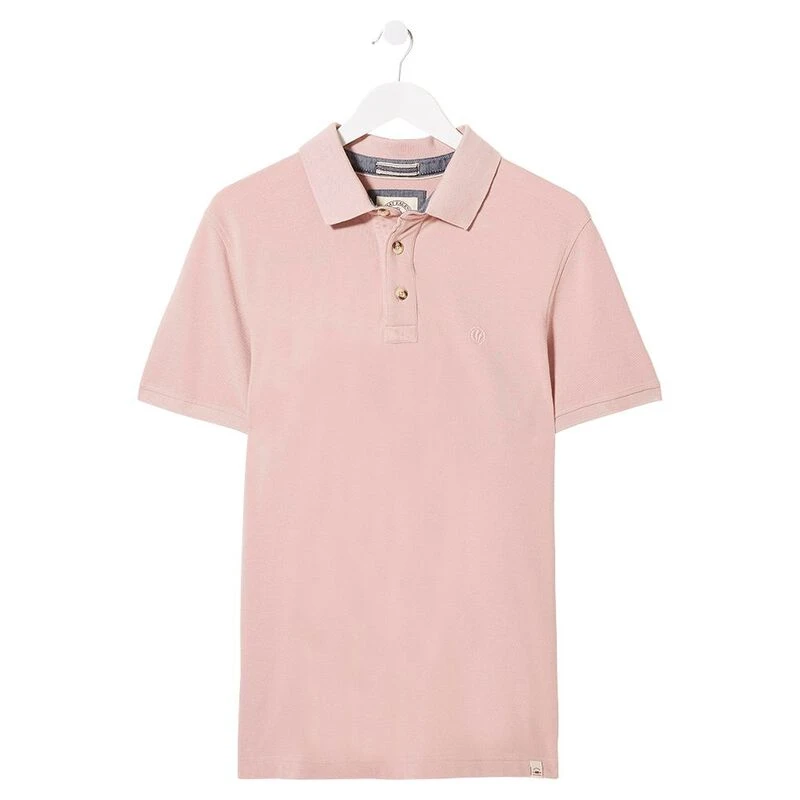 FatFace Mens Ely Piqué Polo Shirt (Dusty Pink)