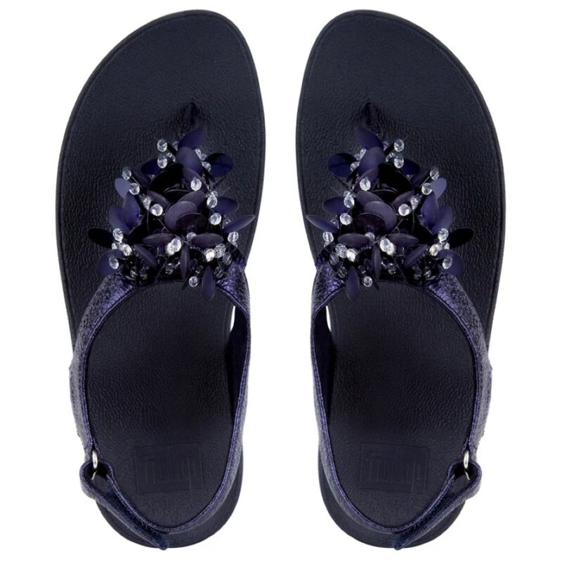 FitFlop Womens Boogaloo TM Backstrap Sandals Midnight Navy Sportpu
