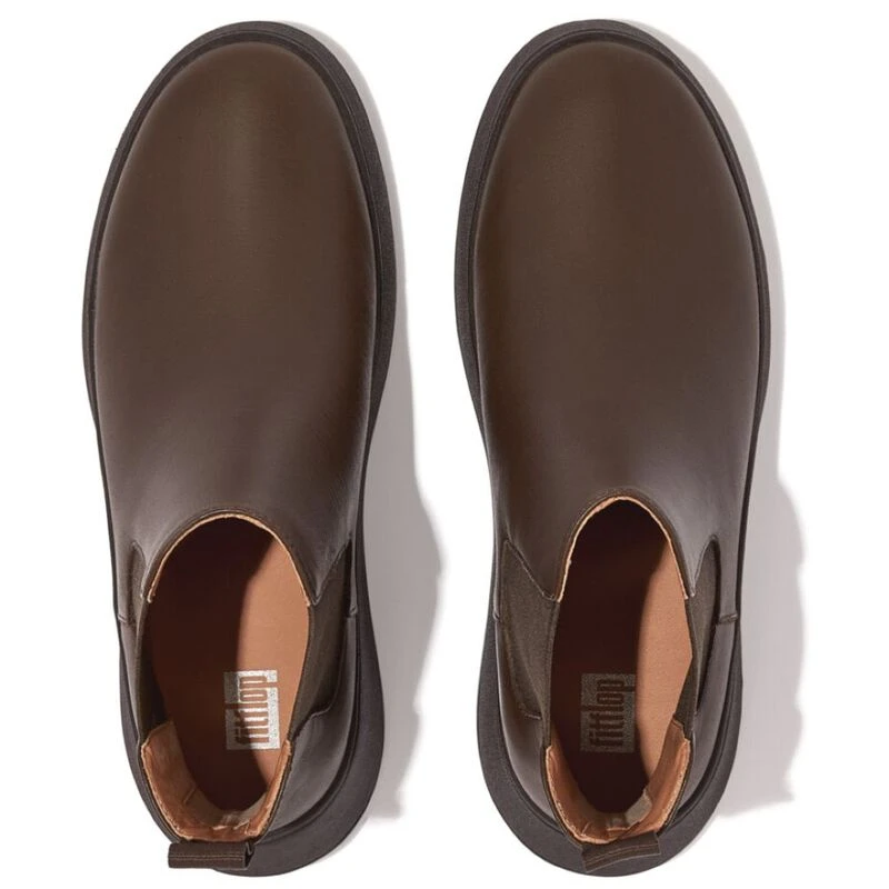 Fitflop Womens FMode Leather Casual Boots (Chocolate Brown) Sportpu