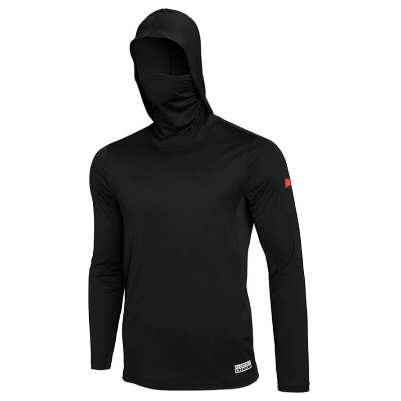 FlorenceMarineX Mens Sun Pro UPF Hoody (Black)