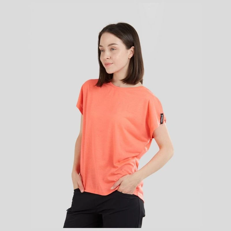 Fundango Womens Rush T Shirt Coral Sportpursuit