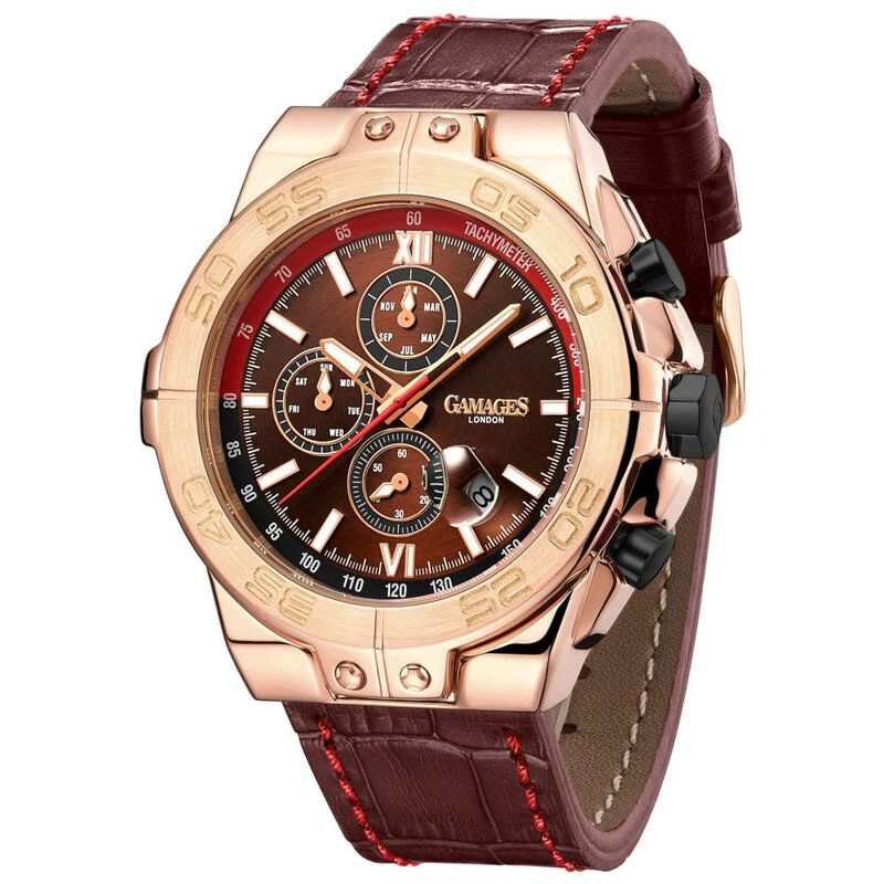 Gamages of London Limited Edition Turbulence Automatic Watch Rose Bro