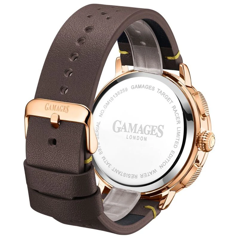 Gamages of London Limited Edition Target Racer Automatic Watch Brown