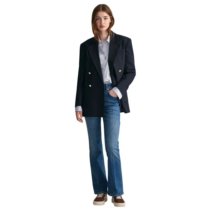 Gant Womens Club Blazer Evening Blue Sportpursuit