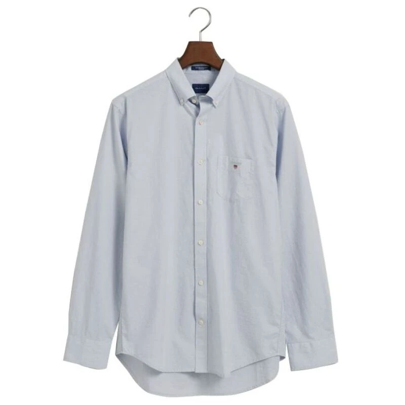 Gant Mens Regular Fit Broadcloth Shirt (Muted Blue) | Sportpursuit.com