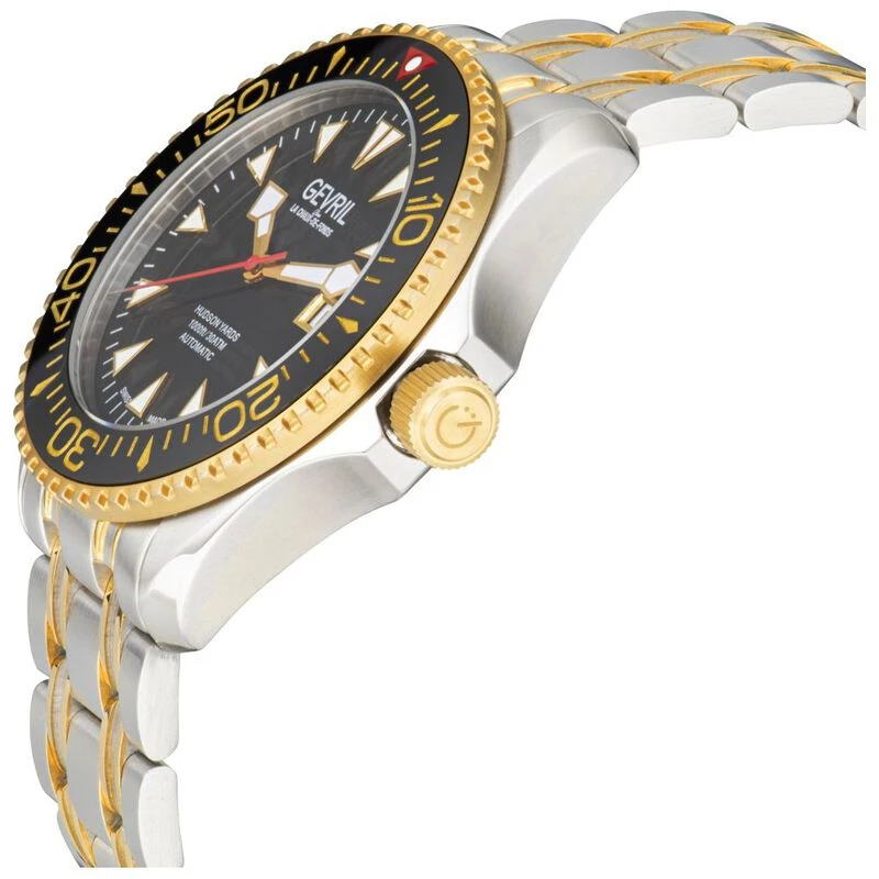 Gevril Mens Hudson Yards Automatic Watch Two Toned Sportpursuit