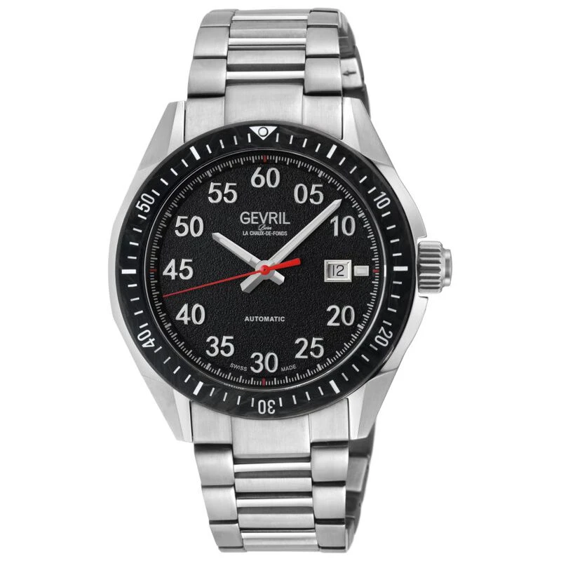 Gevril Mens Ascari Automatic Watch Silver Sportpursuit