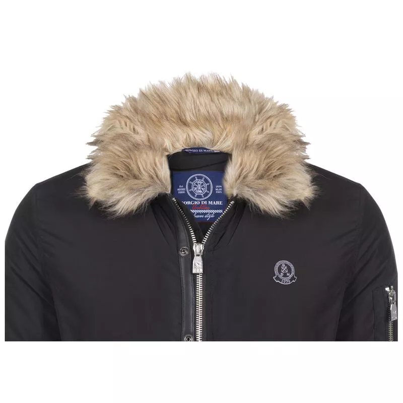 Giorgio Di Mare Mens Winter Jacket Black Sportpursuit