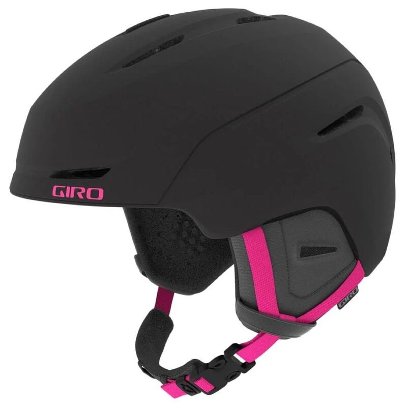 Giro Womens Avera Ski Helmet Matte Black Bright Pink Sportpursuit