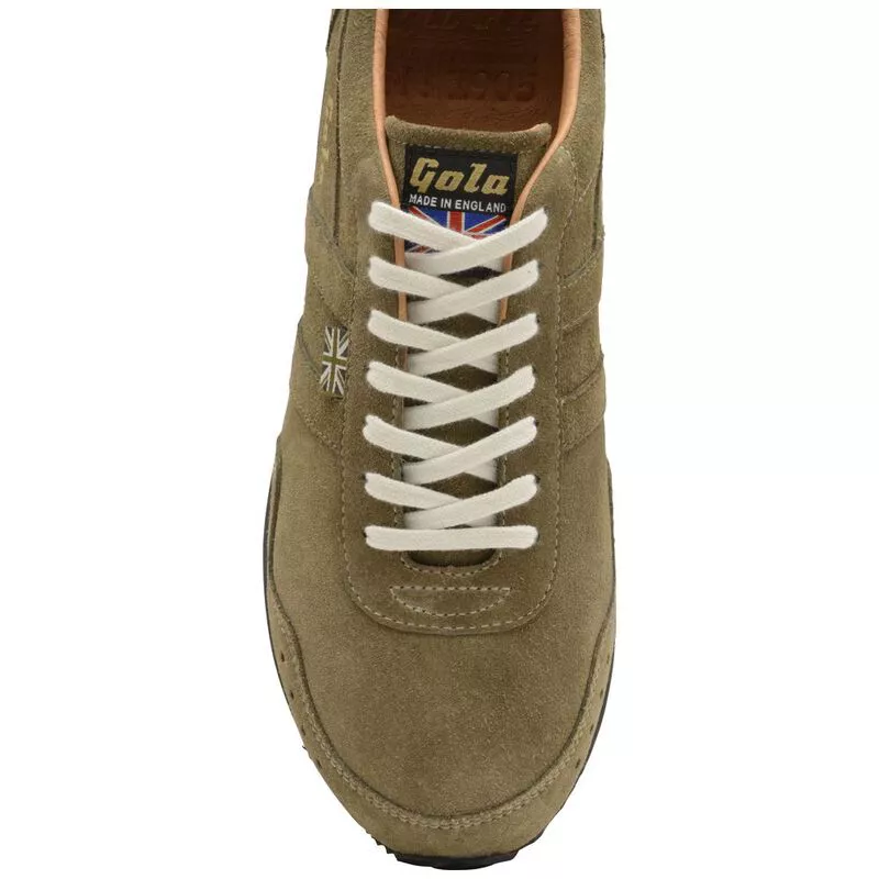 Gola Mens Suede 317 Track Shoes Khaki Sportpursuit