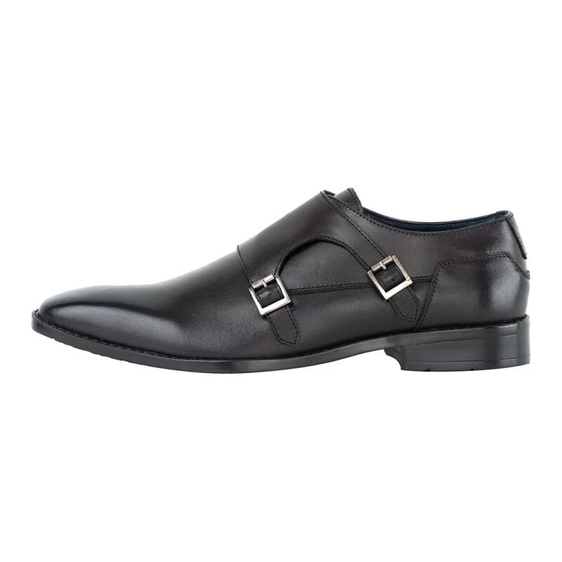 GoodwinSmith Knightsbridge Le Black Monk Strap Black Heren Casual Scho