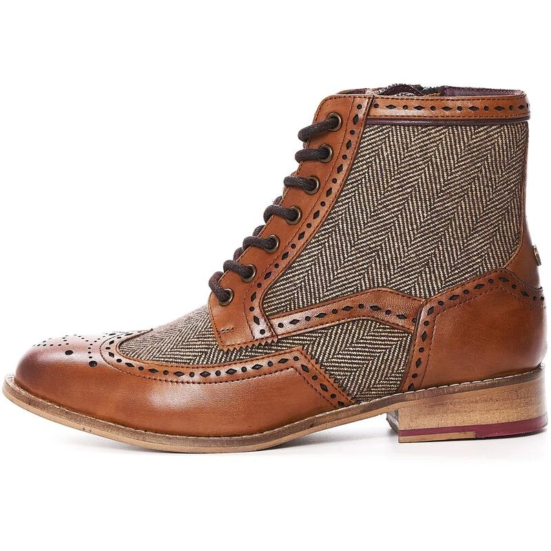 Womens tan brogue boots online