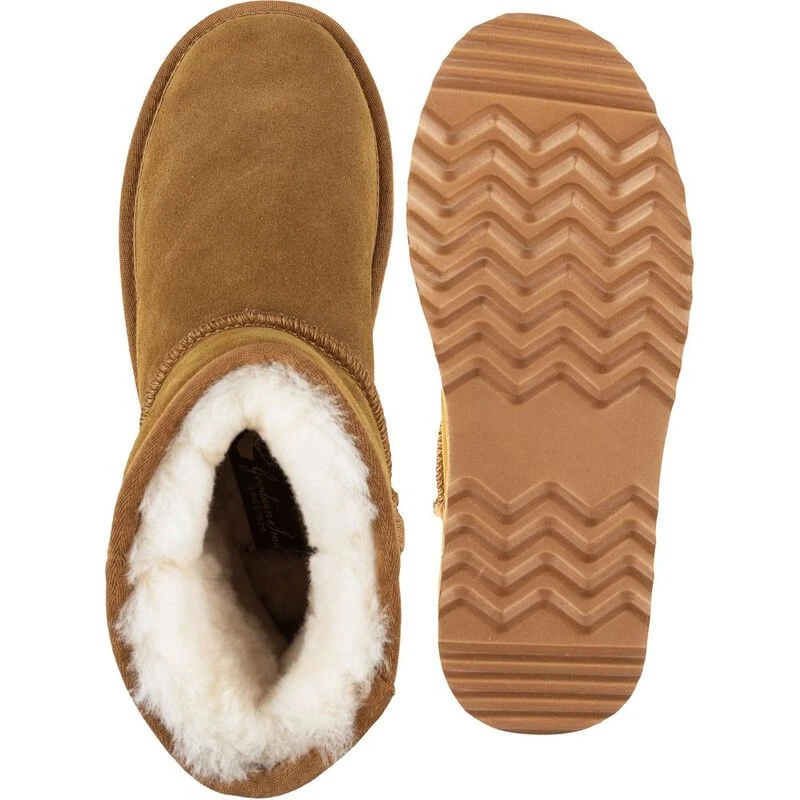 Tan sheepskin boots top