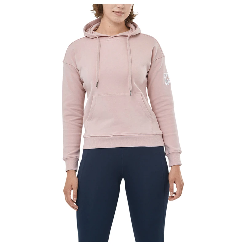 Gym Coffee Womens Women s Chill Hoodie Dusty Pink Sportpursuit