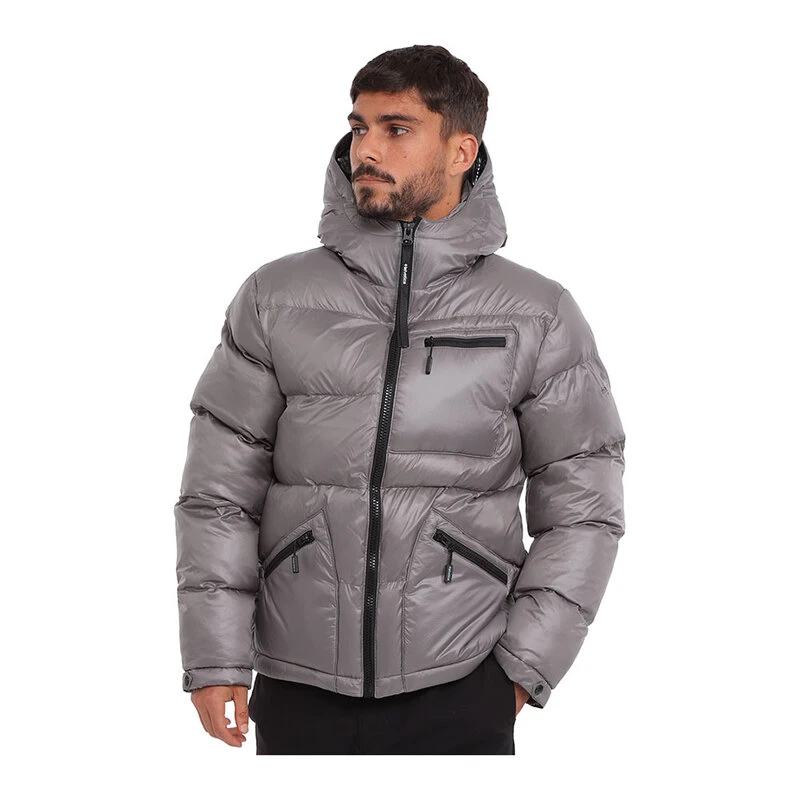 HELVETICA Mens Creed Jacket Grey Sportpursuit
