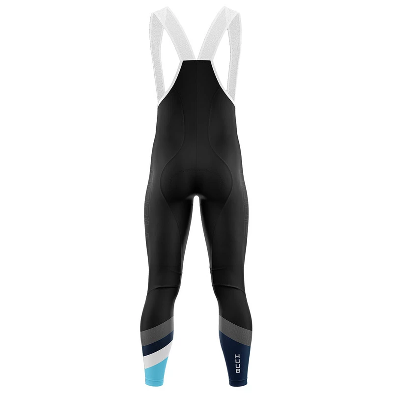 HUUB Mens Iron Thermal Bib Tight (Black/Sky Blue/White) Sportpursuit