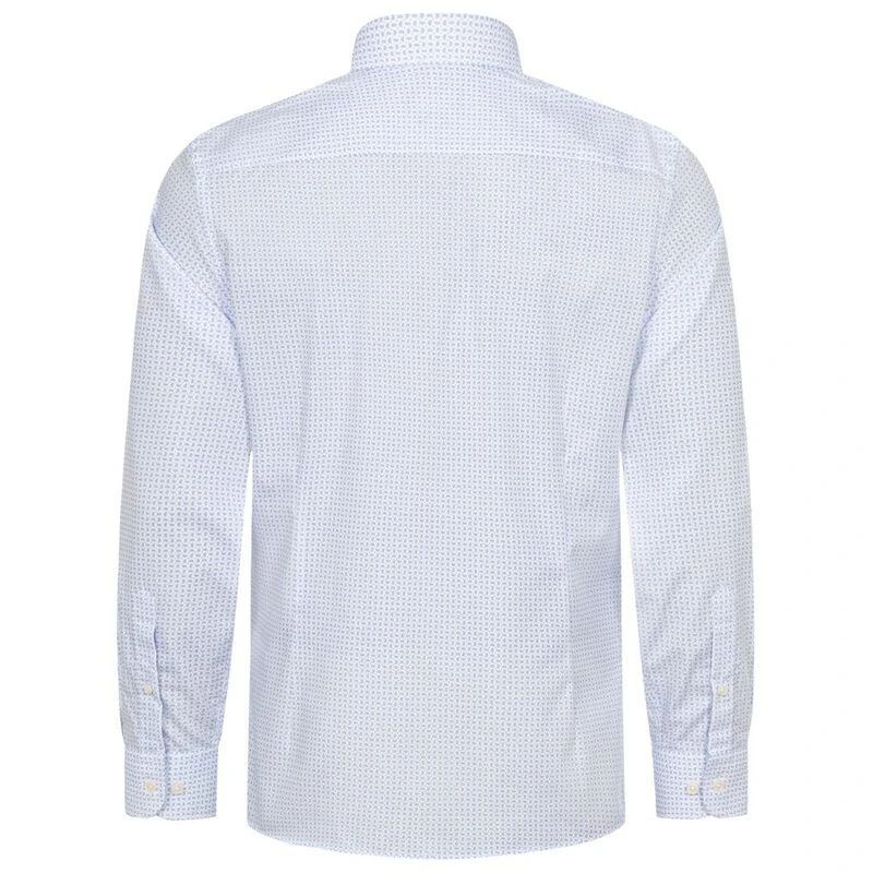 Hackett Mens Paisley Shirt (White/Blue) | Sportpursuit.com