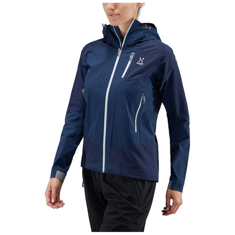 Haglofs Womens Skarn Hybrid Jacket Tarn Blue Haze Sportpursuit