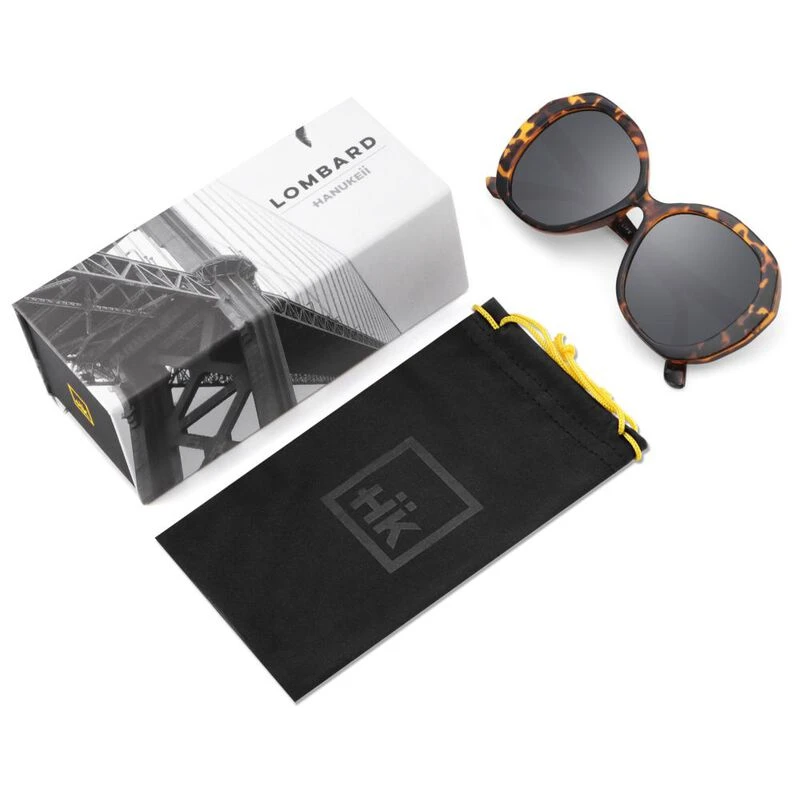 Hanukeii Lombard Sunglasses Tortoise Black Sportpursuit